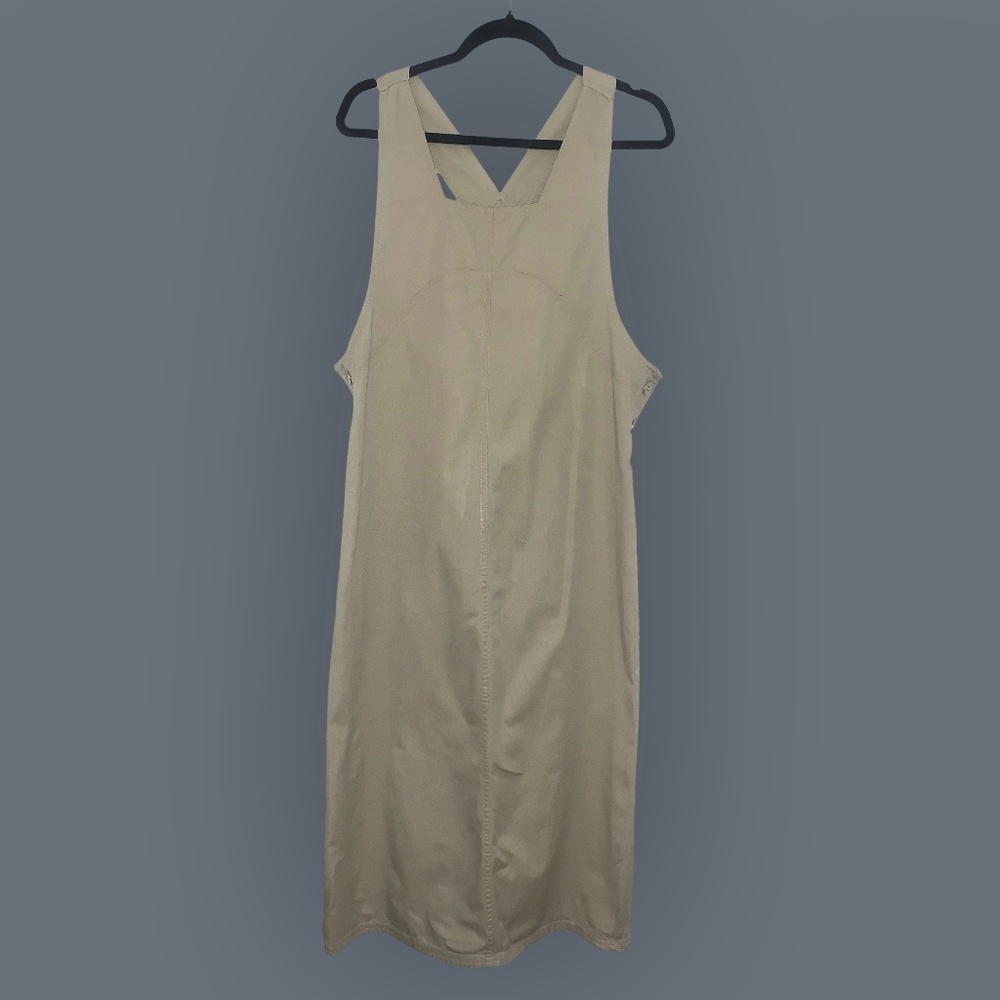 Khaki Overall Maxi Dress